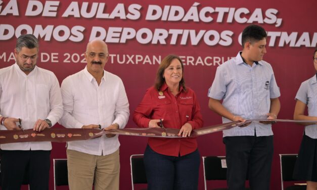 Los jóvenes deben estar en las aulas; Gobernadora entrega infraestructura educativa
