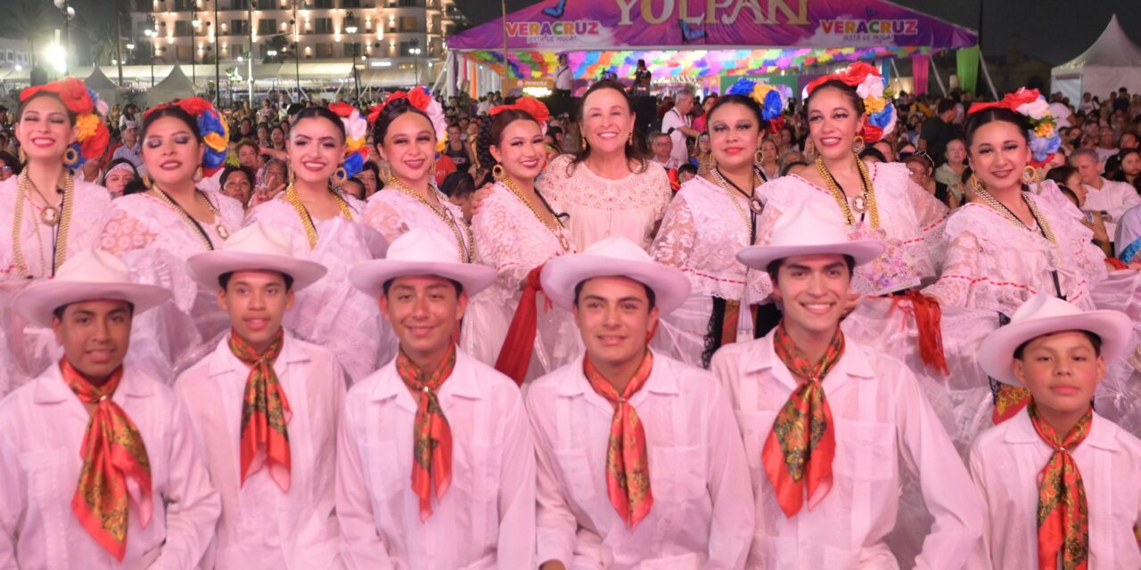 Rocío Nahle celebra otra noche de alegría, ritmo y danzas en Yolpaki 2026