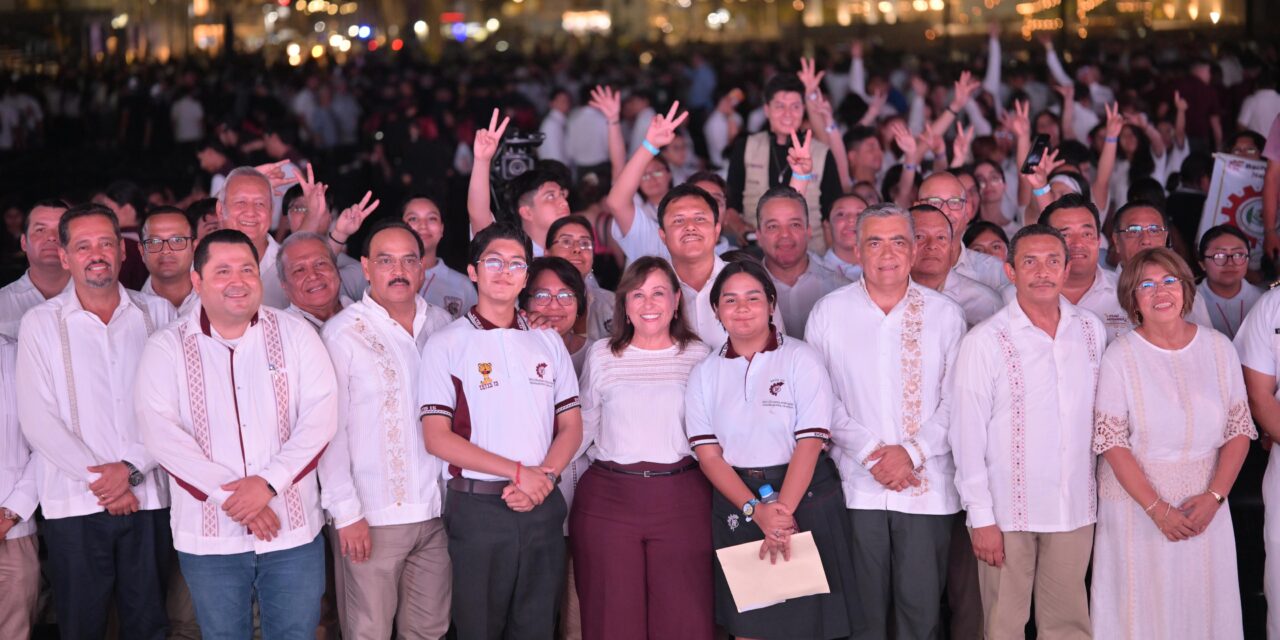 Gobernadora inaugura el VII Encuentro Nacional Cívico de la DGETI