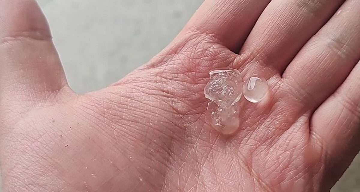 Reportan caída de granizo en la región de Xalapa