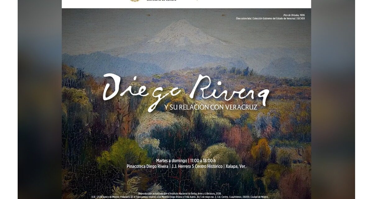 Promueve SECVER exposición Diego Rivera y su relación con Veracruz