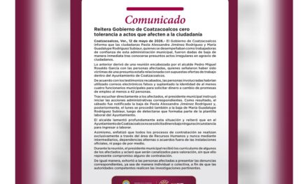 Reitera Gobierno de Coatzacoalcos cero tolerancia a actos que afecten a la ciudadanía