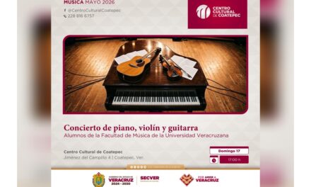 La SECVER invita a ciclo de presentaciones musicales en el Centro Cultural de Coatepec
