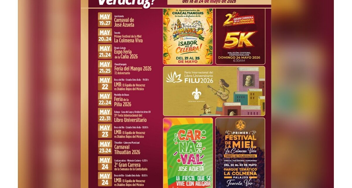 Semana llena de tradición, música y convivencia con actividades hasta el 24 de mayo