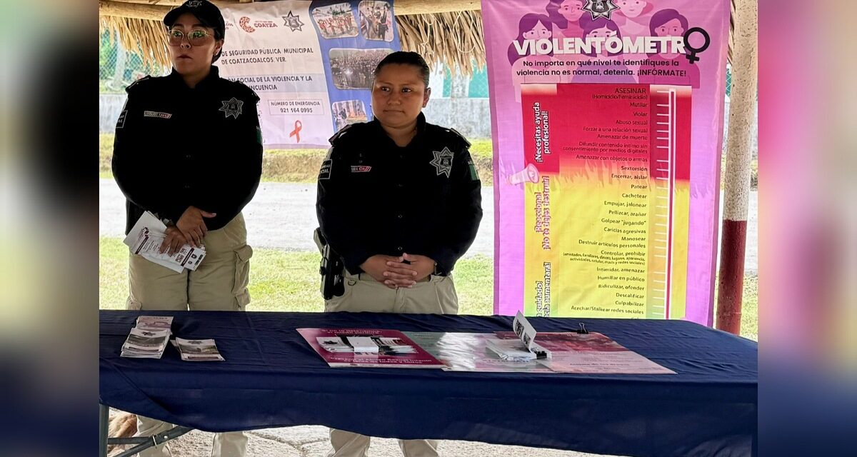 Refuerzan Seguridad y Prevención para Mujeres en Ejidos de Coatzacoalcos