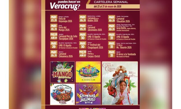 En la última semana de mayo, disfruta de la cultura y tradición en Veracruz