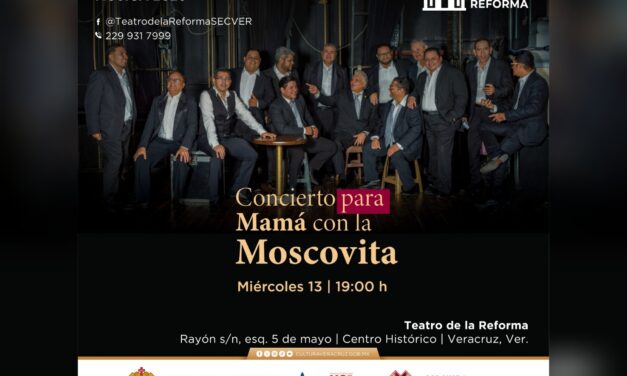 Invitan SECVER y UV al Concierto para mamá con la Moscovita