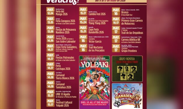 Festival Yolpaki y ferias regionales en agenda turística del 11 al 17 de mayo