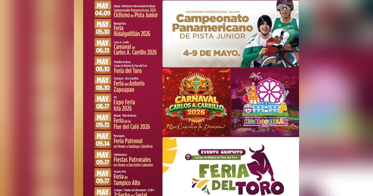 Agenda turística de mayo incluye competencias deportivas, ferias y fiestas patronales