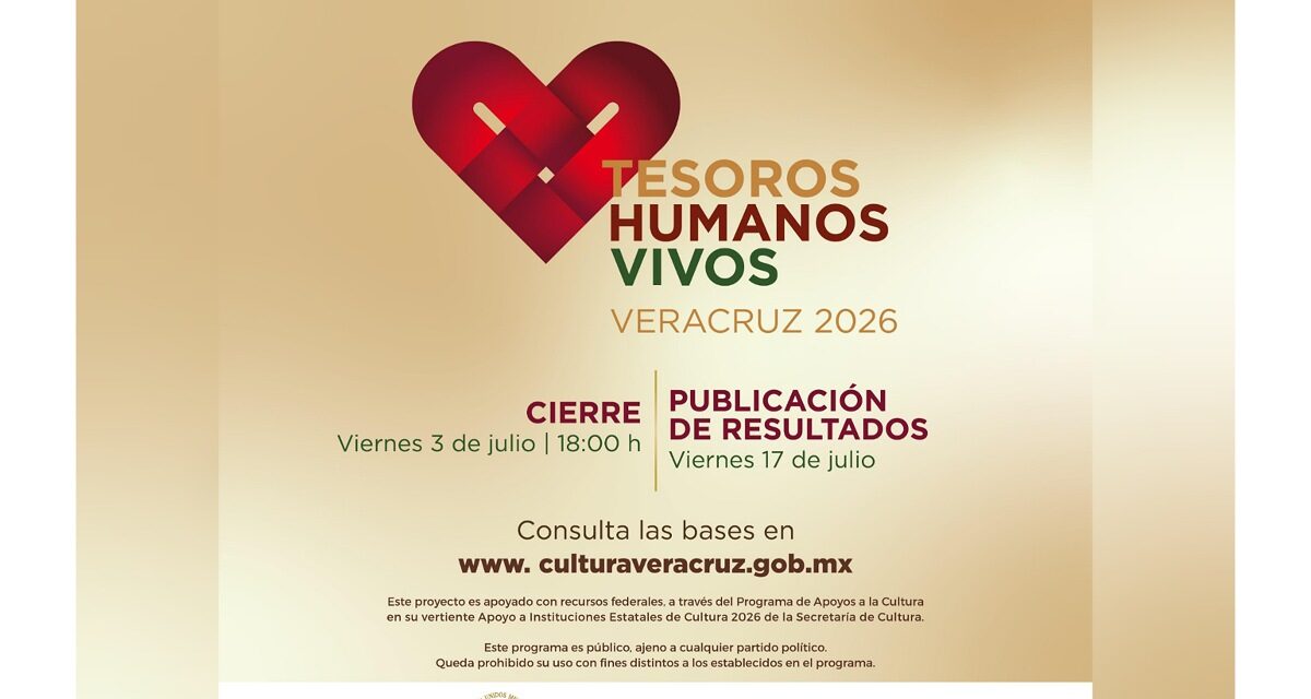 Presenta SECVER convocatoria para reconocer a los Tesoros Humanos Vivos de Veracruz