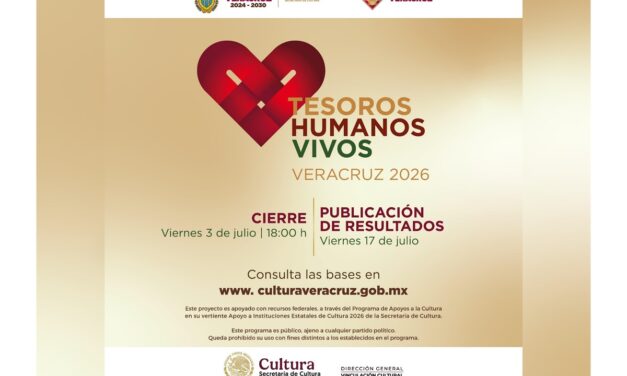 Presenta SECVER convocatoria para reconocer a los Tesoros Humanos Vivos de Veracruz