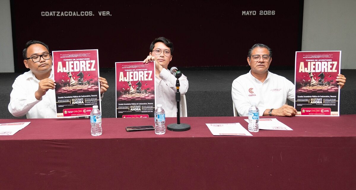 Invitan al Torneo Escolar de Ajedrez Intersecundarias Públicas 2026 en Coatzacoalcos