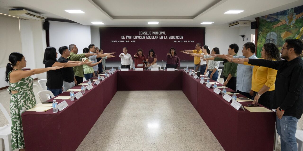 Instalan Consejo Municipal de Participación Escolar en la Educación 2026-2028