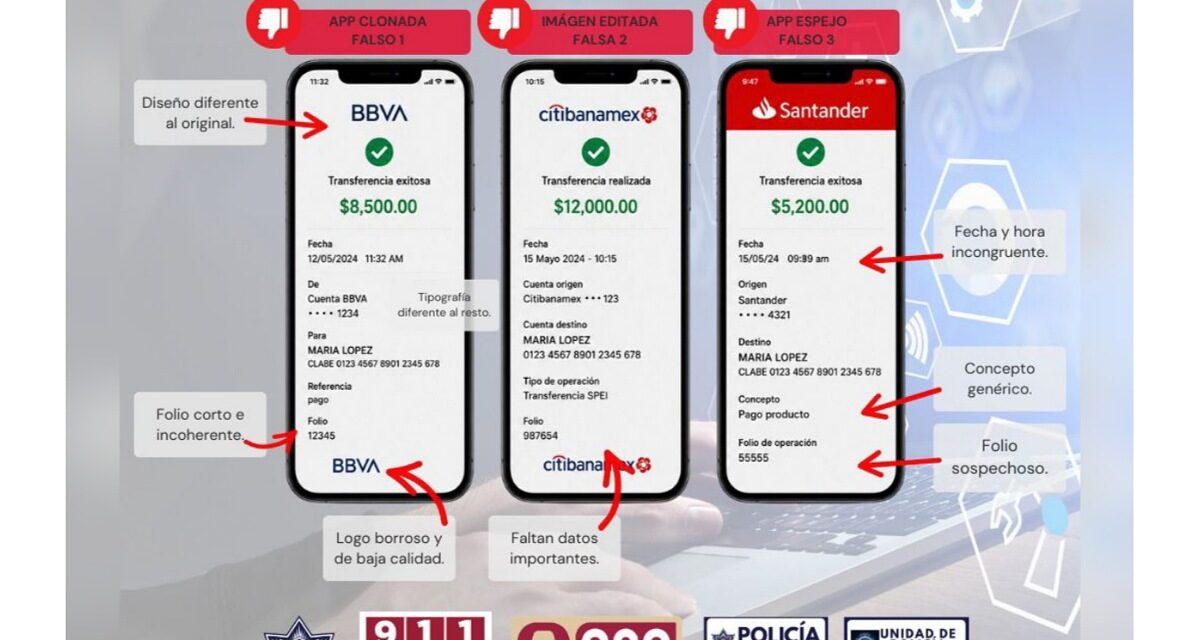Policía Municipal y Unidad de Policía Cibernética alertan sobre “Transferencias Fantasma” y fraudes digitales