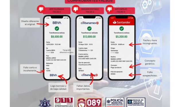 Policía Municipal y Unidad de Policía Cibernética alertan sobre “Transferencias Fantasma” y fraudes digitales