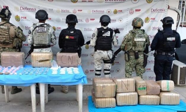 Asegura SSP más de 92 kilos de presunta droga y detiene a 31 personas