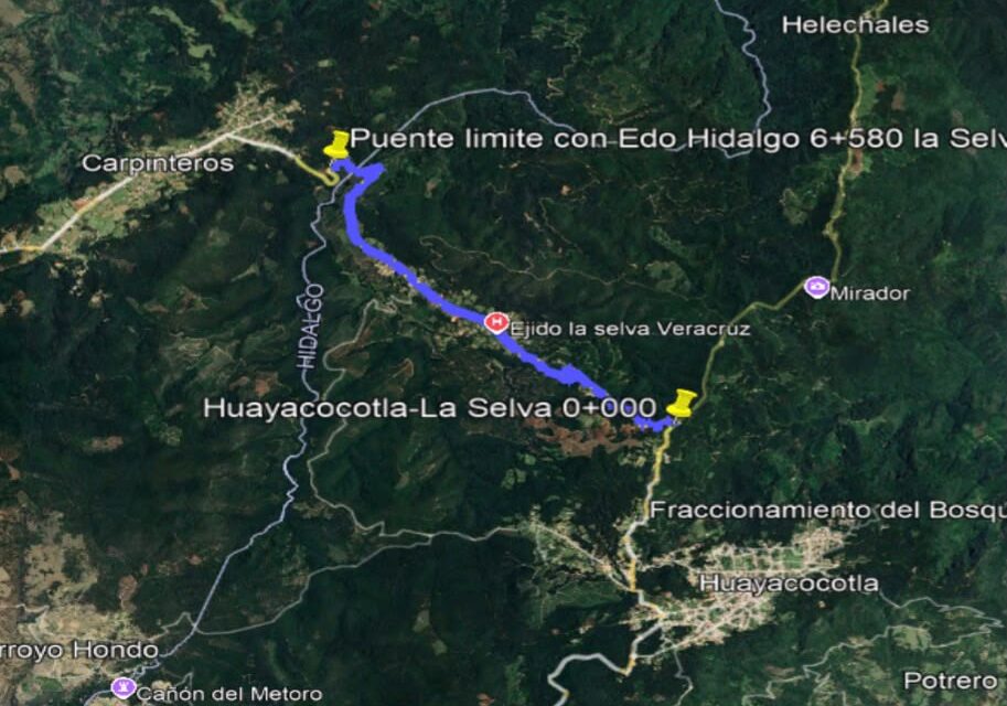 Destina SICT 104 mdp a rehabilitación de caminos en la sierra norte de Veracruz