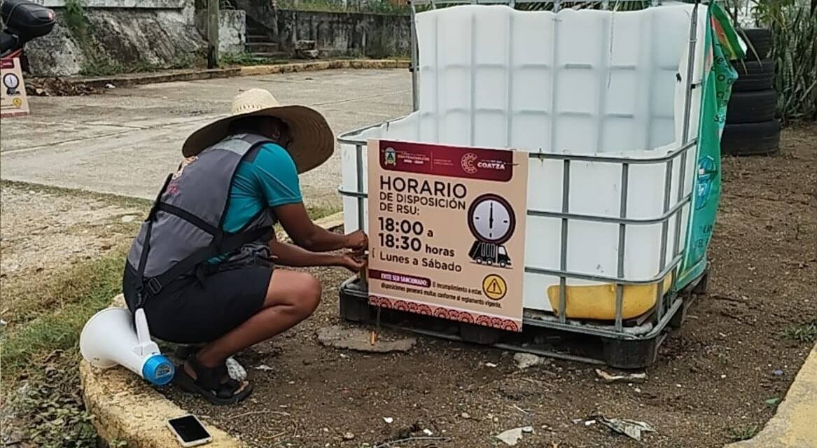 Refuerzan horarios y atención vecinal en el servicio de recolección de basura en Coatzacoalcos