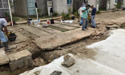Avanzan obras de mejoramiento e infraestructura urbana en el fraccionamiento Santa Martha de Coatzacoalcos