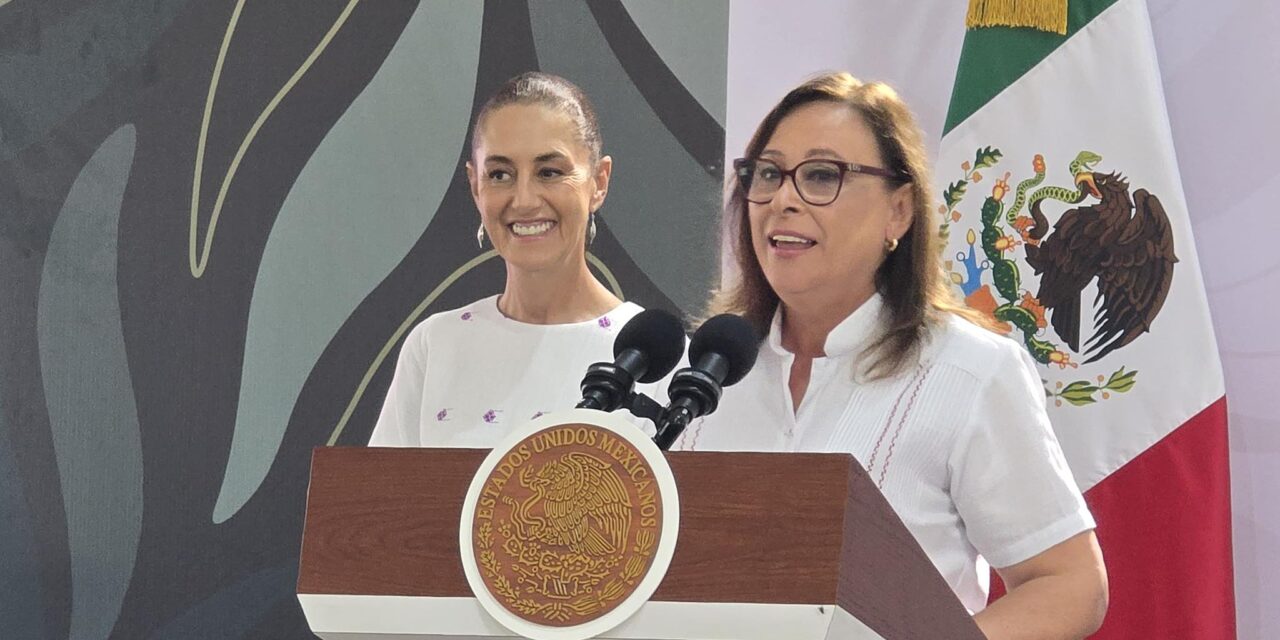 Da alcalde Pedro Miguel Rosaldo la bienvenida a Claudia Sheinbaum y Rocío Nahle en Coatzacoalcos