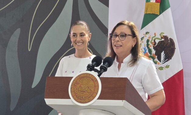 Da alcalde Pedro Miguel Rosaldo la bienvenida a Claudia Sheinbaum y Rocío Nahle en Coatzacoalcos