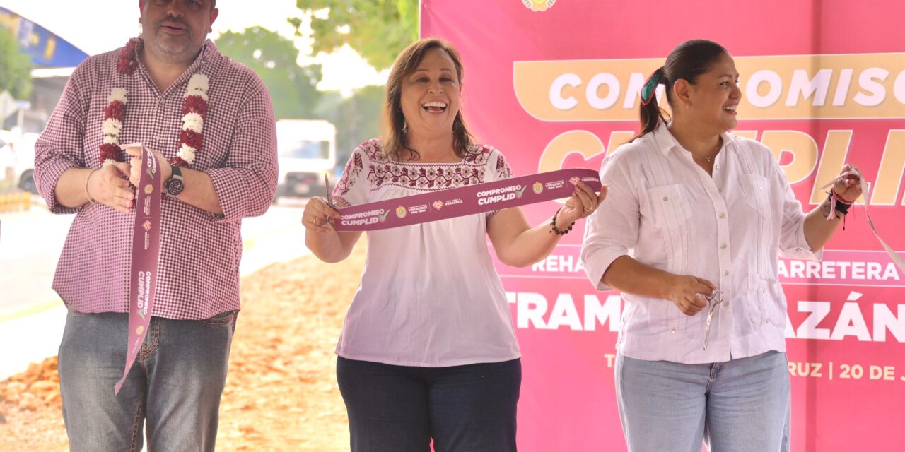 Cumplen Claudia Sheinbaum y Rocío Nahle compromiso con la carretera federal 127