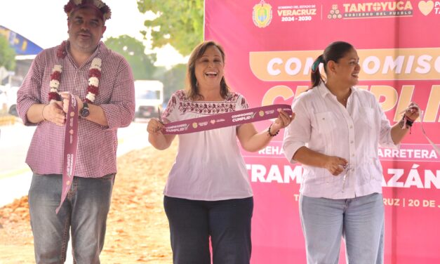 Cumplen Claudia Sheinbaum y Rocío Nahle compromiso con la carretera federal 127