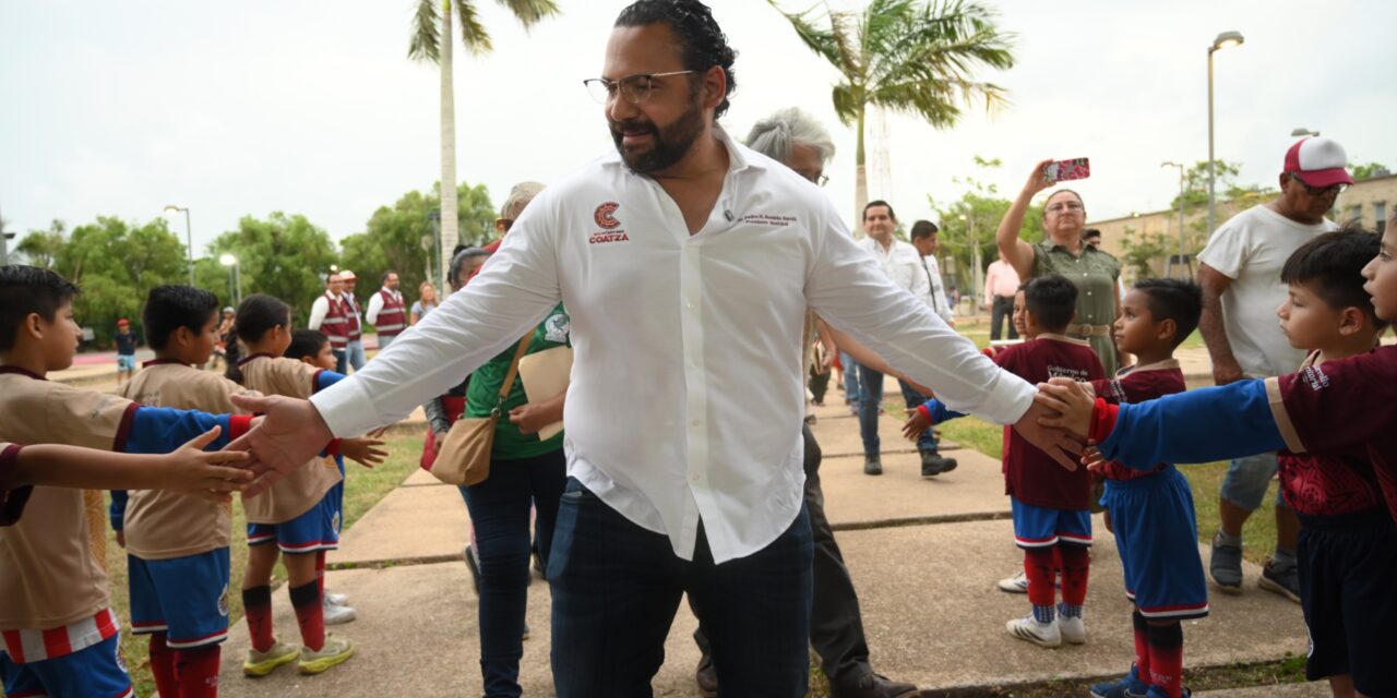 “Que ruede el balón”: inauguran canchas rehabilitadas del Mundial Social 2026 en Coatzacoalcos