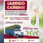 Exhorta SSP al uso de cubierta protectora en vehículos de carga