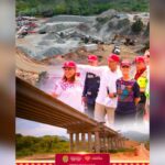 Presidenta y Gobernadora supervisan tramo Laguna Verde–La Mancha; registra 35% de avance