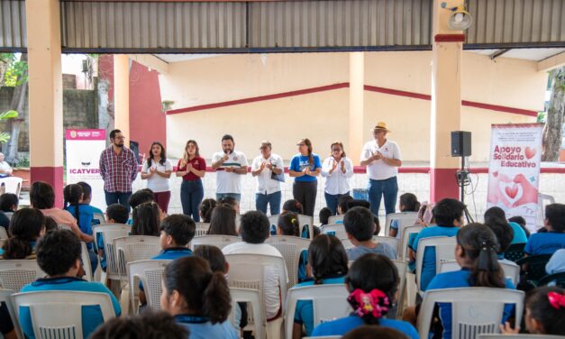 Ayuntamiento de Coatzacoalcos lleva Programa de Apoyo Solidario Educativo a primaria “16 de Septiembre”