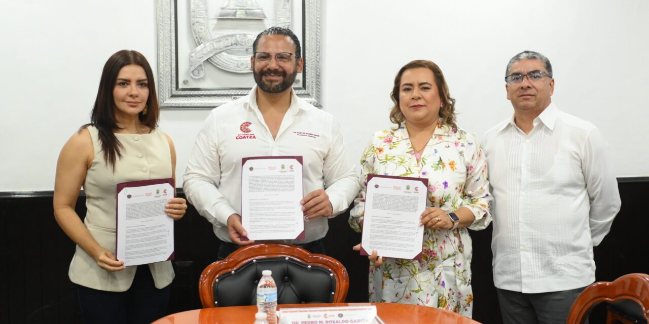 Firman Gobierno de Coatzacoalcos y Poder Judicial de Veracruz convenio para implementar programa ‘Amiga, Yo Te Ayudo’