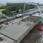 Concluye SICT colado de losas del distribuidor vial de acceso al Puerto de Veracruz