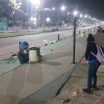 Activan operativo de limpieza inmediata en el malecón de Coatzacoalcos tras festejos mundialistas