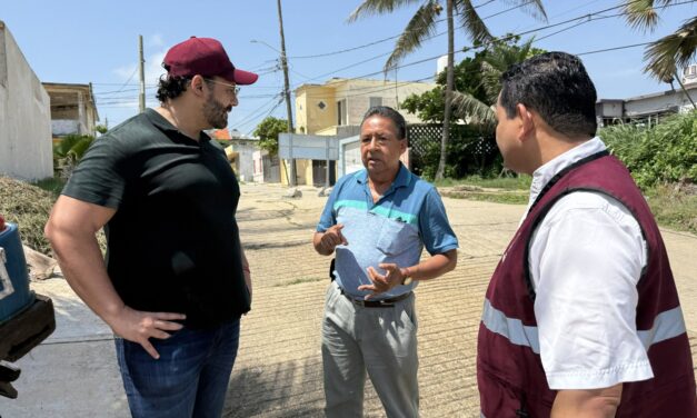 Supervisa Pedro Miguel Rosaldo atención inmediata a socavón en Pensiones