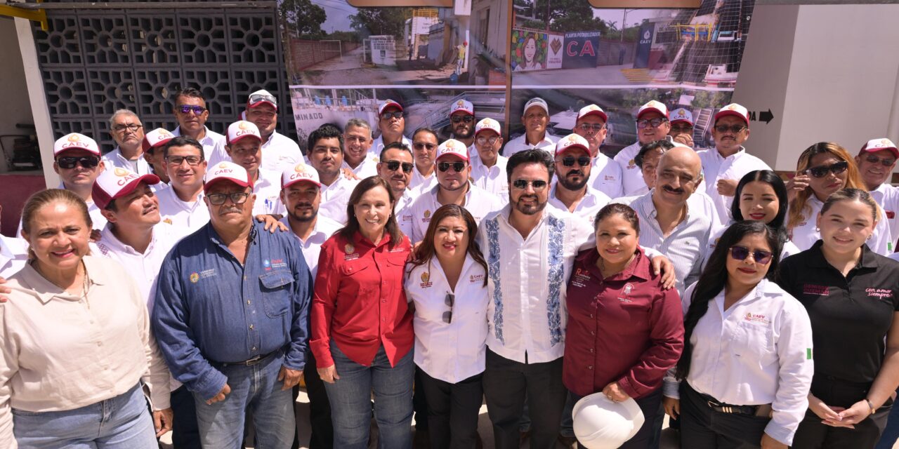 Rocío Nahle entrega planta potabilizadora para 48 mil habitantes de Pueblo Viejo y Tampico Alto