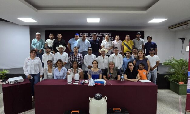 Impulsa Gobierno de Coatzacoalcos el mejoramiento del hato ganadero con capacitación y entrega de genética de alta calidad