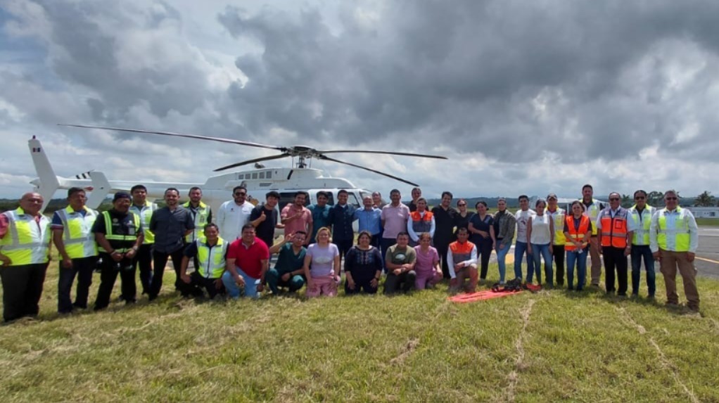 SPC, Salud y Ofigob capacitan a personal estatal en Evacuación Aeromédica