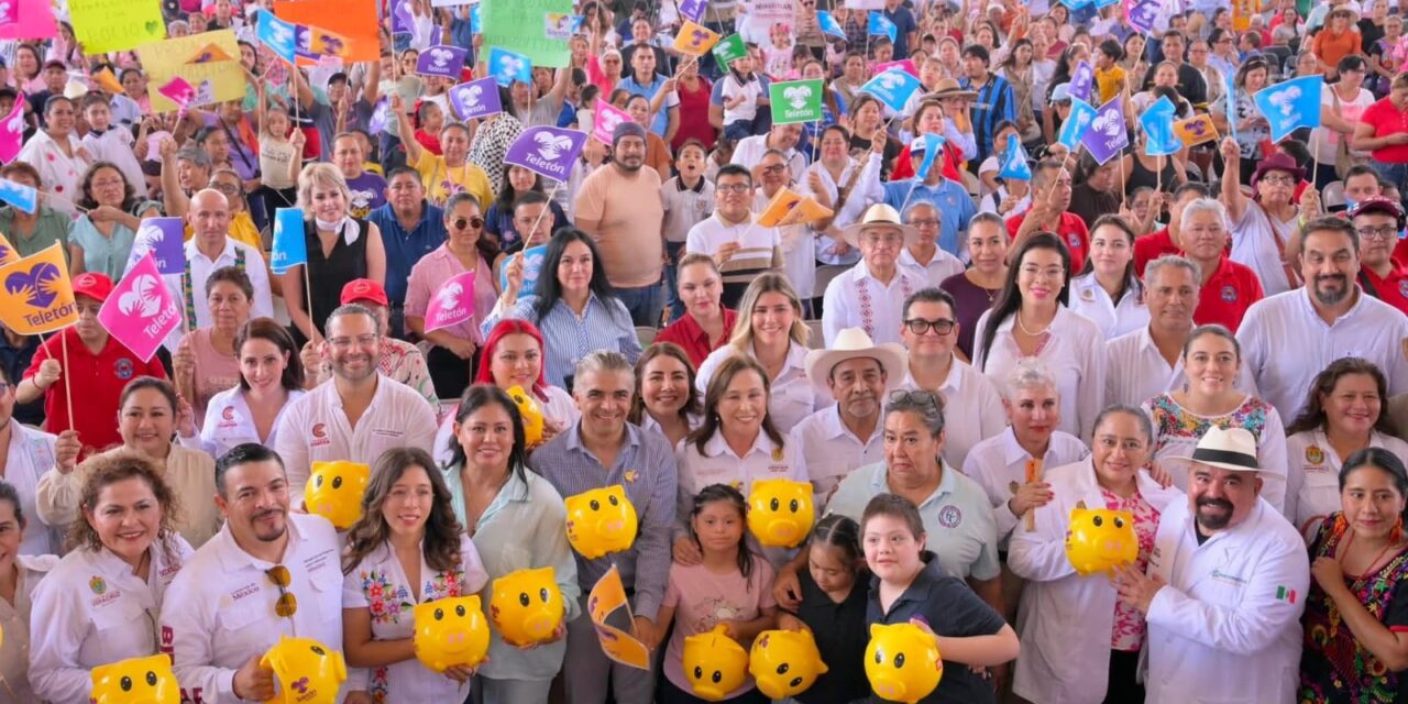 Anuncia Gobernadora construcción del CRIT Minatitlán; convoca al boteo Teletón