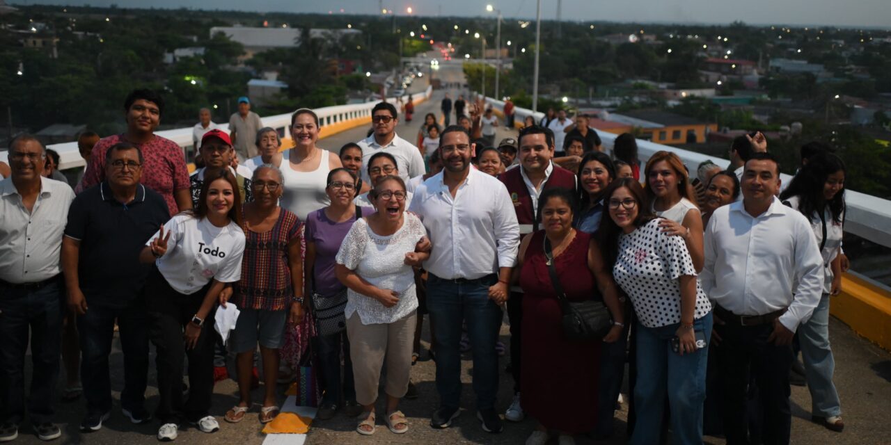 Pedro Miguel Rosaldo reabre el Puente de la Avenida Uno tras su rehabilitación integral