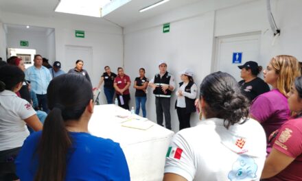 Supervisan Estado y Federación operación de Refugios Temporales en el sur
