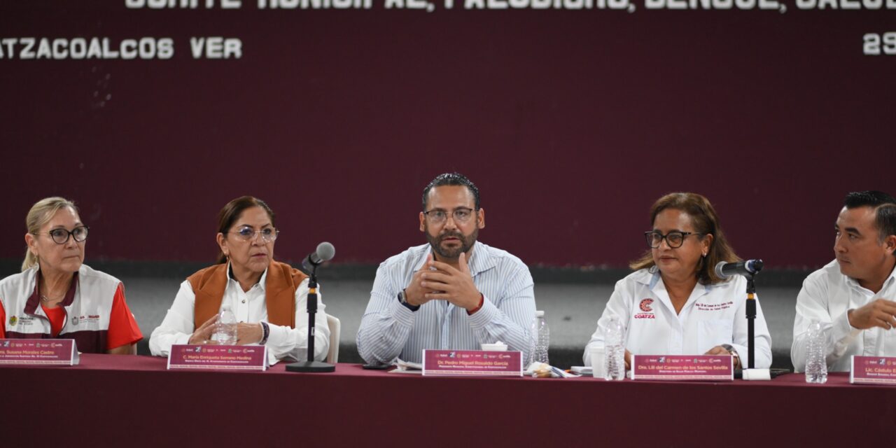 Coatzacoalcos fortalece acciones contra el dengue, paludismo y problemas de salud pública; la meta es llegar a cero casos