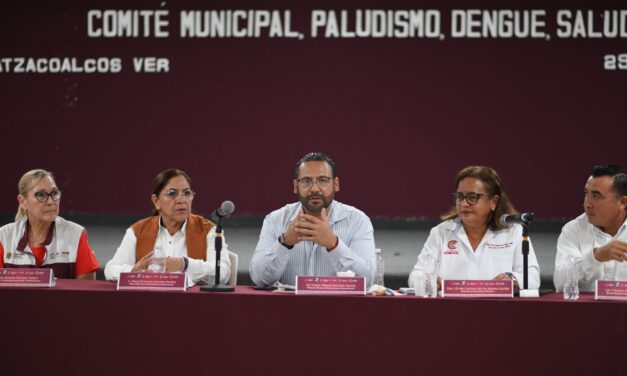 Coatzacoalcos fortalece acciones contra el dengue, paludismo y problemas de salud pública; la meta es llegar a cero casos