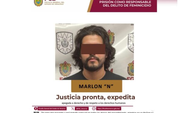 Condenan a 70 años de cárcel a Marlon “N” por feminicidio en Veracruz