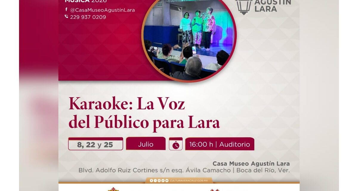 Incentiva SECVER a cantar y vivir una noche musical en la Casa Museo Agustín Lara