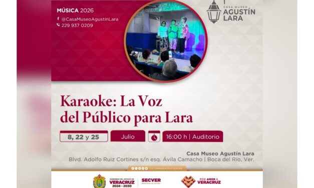 Incentiva SECVER a cantar y vivir una noche musical en la Casa Museo Agustín Lara
