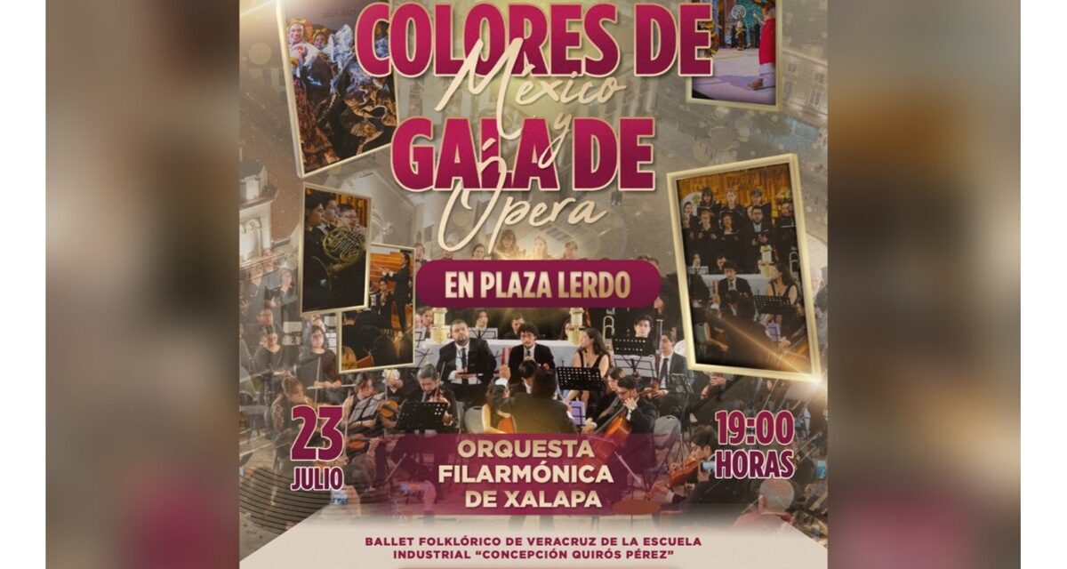 Colores de México y Gala de Ópera llegarán a Plaza Lerdo en Jueves Musicales