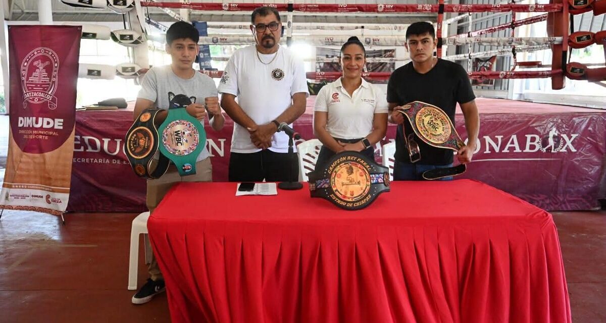 ​Todo listo en Coatzacoalcos para la función de box “Gran Pelea de Gallos 2026”