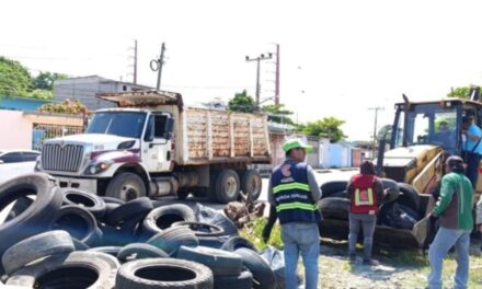 Recolectan más de 17 toneladas de residuos durante jornada de descacharrización en la colonia Santa Rosa de Coatzacoalcos