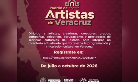 Convoca SECVER a integrar el Padrón de Artistas de Veracruz